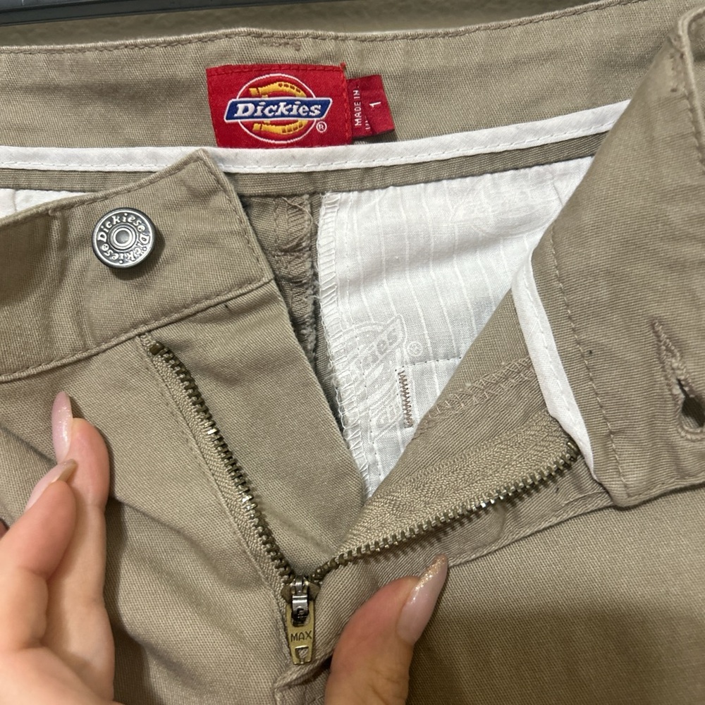 Dickies Women's Tan Boot Cut Pants - Picture 2 of 7